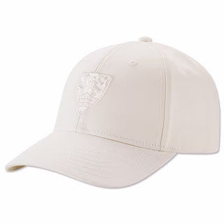 beigefarbene Cap mit beigefarbenem VfB Wappen auf der Vorderseite