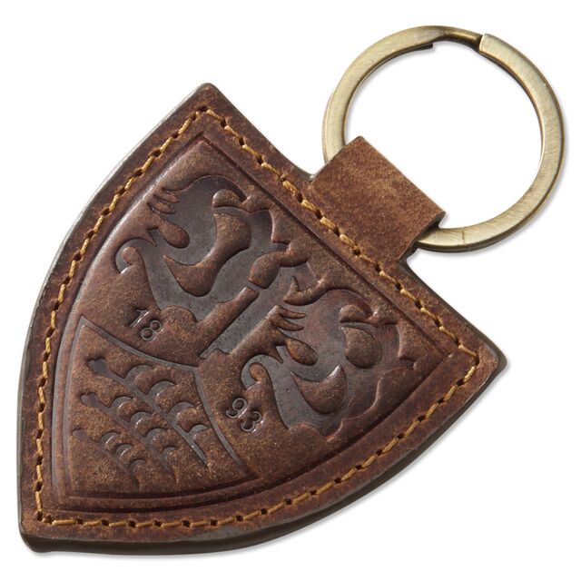 VfB-Wappen aus Leder als Schlüsselanhänger
