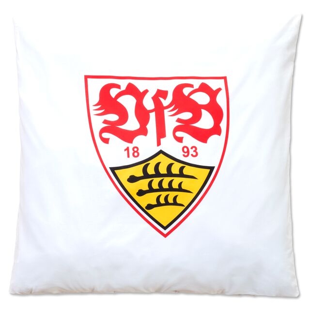 weißes Kissen mit VfB Wappen