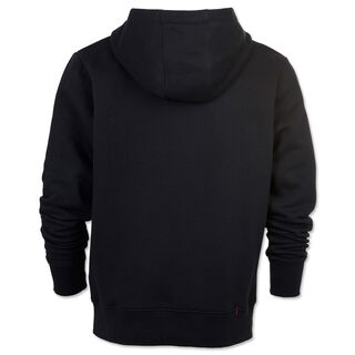 schwarze Rückseite des Hoodies