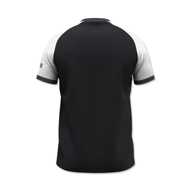 schwarz-weiße Rückseite des Trainingsshirts 25/26