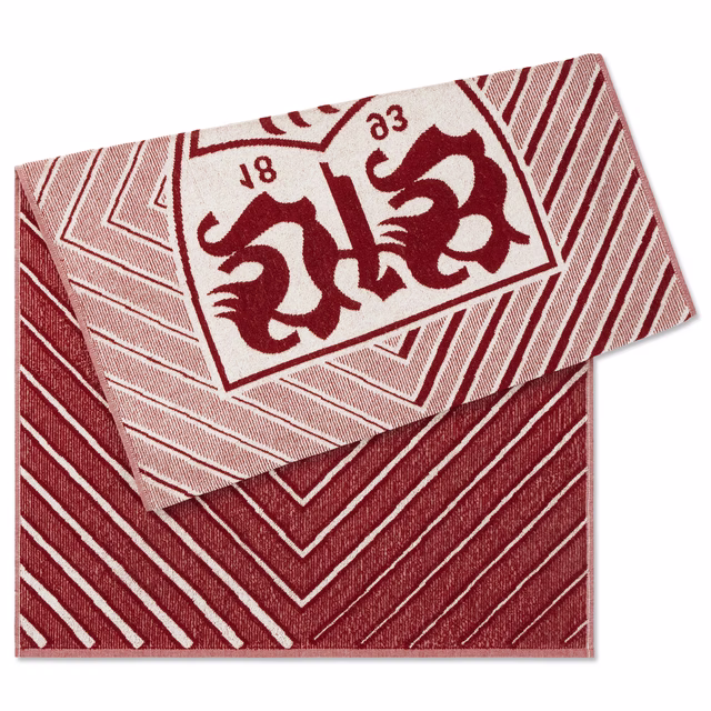 VfB Duschtuch Wappen bordeaux