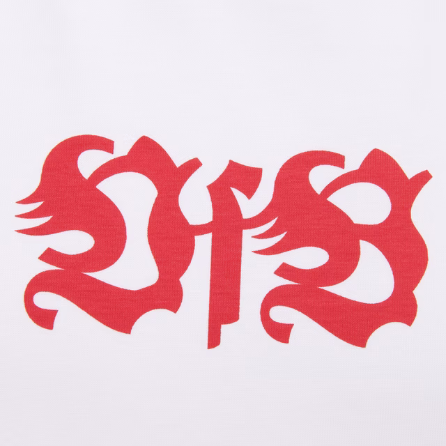 Nahaufnahme des VfB Logos auf dem T-Shirt