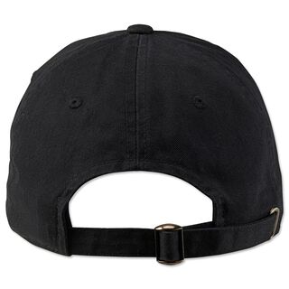 schwarze Rückseite der Kappe mit Schnalle zur Größeneinstellung