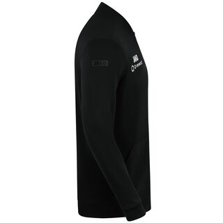 Seitenansicht des schwarzen Zip Hoodies 24/25 mit JAKO Aufschrift