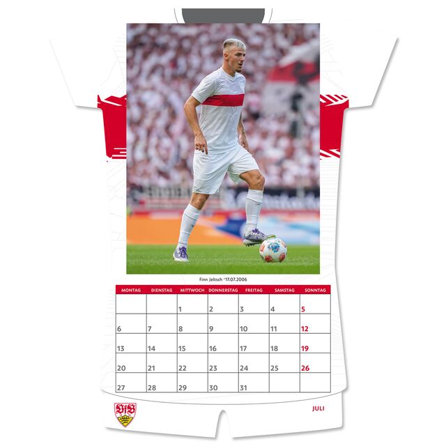 VfB shirt calendar 2026