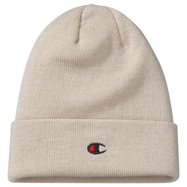 beige Beanie mit dem Champion Logo
