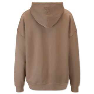 beigefarbene Rückseite des Hoodies
